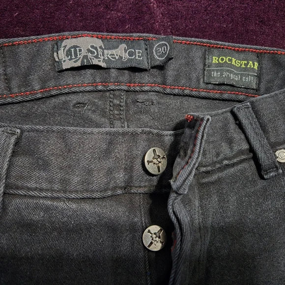 Lip Service Black Rockstar Bootcut Jeans - Picture 1 of 6
